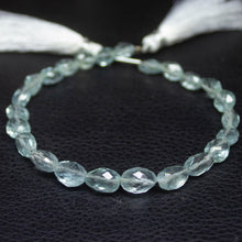 Load image into Gallery viewer, Natural Blue Aquamarine Faceted Oval Cut Gemstone Loose Beads Strand 7mm 10mm 4&quot; - Jalvi &amp; Co.