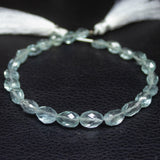 Natural Blue Aquamarine Faceted Oval Cut Gemstone Loose Beads Strand 7mm 10mm 4