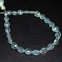 Load image into Gallery viewer, Natural Blue Aquamarine Faceted Oval Cut Gemstone Loose Beads Strand 7mm 11mm 4&quot; - Jalvi &amp; Co.