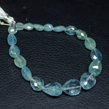 Load image into Gallery viewer, Natural Blue Aquamarine Faceted Oval Cut Gemstone Loose Beads Strand 9mm 15mm 4&quot; - Jalvi &amp; Co.