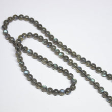 Load image into Gallery viewer, Natural Blue Fire Top Quality Labradorite Transparent Smooth Round Beads 8&quot; 5mm - Jalvi &amp; Co.