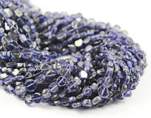 Load image into Gallery viewer, Natural Blue Iolite Water Sapphire Smooth Loose Flat Coin Beads 5mm 14&quot; - Jalvi &amp; Co.