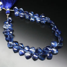 Load image into Gallery viewer, Natural Blue Kyanite Smooth Cushion Drops Gemstone Loose Beads Strand 7mm 8mm 4&quot; - Jalvi &amp; Co.