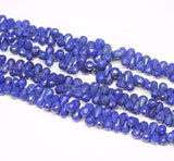 Natural Blue Lapis Lazuli Gemstone Faceted Tear Drop Briolette Beads 5mm 8mm 8