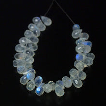 Load image into Gallery viewer, Natural Blue Moonstone Faceted Tear Drop Beads 7mm 4inches - Jalvi &amp; Co.