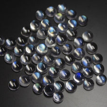 Load image into Gallery viewer, Natural Blue Moonstone Smooth Round Cabochon Loose Gemstone 5pc 4mm - Jalvi &amp; Co.