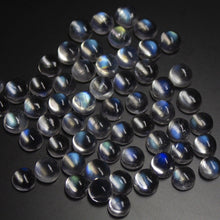 Load image into Gallery viewer, Natural Blue Moonstone Smooth Round Cabochon Loose Gemstone 5pc 4mm - Jalvi &amp; Co.