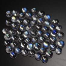 Load image into Gallery viewer, Natural Blue Moonstone Smooth Round Cabochon Loose Gemstone 5pc 4mm - Jalvi &amp; Co.