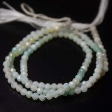 Load image into Gallery viewer, Natural Blue Peruvian Opal Faceted Rondelle Beads 3mm 12.5inches - Jalvi &amp; Co.