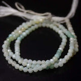 Natural Blue Peruvian Opal Faceted Rondelle Beads 3mm 12.5inches