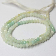 Load image into Gallery viewer, Natural Blue Peruvian Opal Faceted Rondelle Beads 3mm 12.5inches - Jalvi &amp; Co.