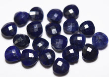Load image into Gallery viewer, Natural Blue Sapphire, Faceted Heart Shape, Size 8mm 5 Match Pair - Jalvi &amp; Co.