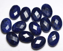 Load image into Gallery viewer, Natural Blue Sapphire,Faceted Oval Shape Briolettes, Size 14x10mm 3 Match Pair - Jalvi &amp; Co.