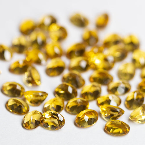 Natural Brandy Citrine Oval Cut Loose Gemstone 5pc 8x6mm - Jalvi & Co.