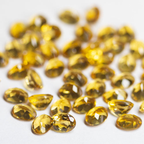 Natural Brandy Citrine Oval Cut Loose Gemstone 5pc 8x6mm - Jalvi & Co.