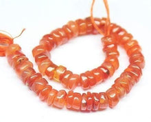 Load image into Gallery viewer, Natural Carnelian Smooth Polished Heishi Loose Wheel Beads Strand 6mm 7mm 13&quot; - Jalvi &amp; Co.