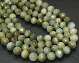 Natural Cats Eye Faceted Ball Round Spacer Loose Gemstone Beads Strand 10