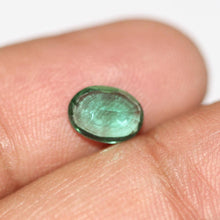 Load image into Gallery viewer, Natural Certified Earth Mined Zambian Green Emerald Oval Rare Top Top Luster Gem 1.28ct - Jalvi &amp; Co.