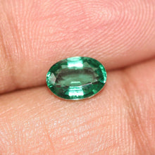Load image into Gallery viewer, Natural Certified Earth Mined Zambian Green Emerald Oval Rare Top Top Luster Gem 1.28ct - Jalvi &amp; Co.