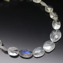 Load image into Gallery viewer, Natural Ceylon Blue Moonstone Faceted Oval Gemstone Beads Strand 8&quot; 8mm 12mm - Jalvi &amp; Co.