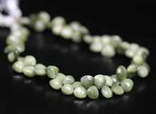 Load image into Gallery viewer, Natural Chrysoberyl Cats Eye Faceted Drop Heart Loose Gemstone Beads 8&quot; 5mm 8mm - Jalvi &amp; Co.