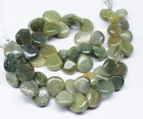 Natural Chrysoberyl Cats Eye Heart Drop Briolette Loose Gemstone Beads 8