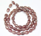 Natural Dyed Ruby African Smooth Oval Gemstone Loose Beads Spacer Strand 7