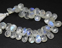 Load image into Gallery viewer, Natural Fire Rainbow Moonstone Pear Drop Faceted Beads Loose Strand 8&quot; 14mm 18mm - Jalvi &amp; Co.