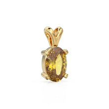 Load image into Gallery viewer, Natural Golden Citrine Charm, 18k Solid Gold Charm, Handmade Gold Charm, Yellow Citrine Gemstone Pendant Necklace, November Birthstone Charm - Jalvi &amp; Co.