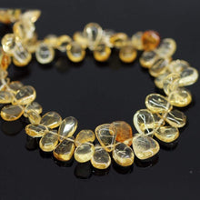 Load image into Gallery viewer, Natural Golden Citrine Smooth Pear Drop Briolette Loose Gemstone 10&quot; 5mm 14mm - Jalvi &amp; Co.