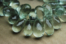 Load image into Gallery viewer, Natural Green Amethyst Faceted Drops Shape Briolettes Size 15-16mm 20 Beads - Jalvi &amp; Co.