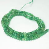 Natural Green Emerald Faceted Rondelle Beads 3mm 5mm 15inches