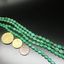 Load image into Gallery viewer, Natural Green Emerald Gemstone Smooth Polished Oval Beads Strand 6mm 10mm 8&quot; - Jalvi &amp; Co.