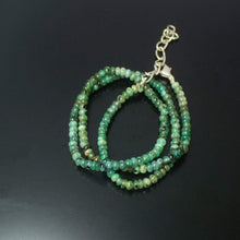 Load image into Gallery viewer, Natural Green Emerald Smooth Rondelle Necklace 3mm 4mm 18inches - Jalvi &amp; Co.