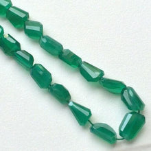 Load image into Gallery viewer, Natural Green Onyx Step Cut Nuggets Gemstone Gemstone Loose Beads 9&quot; 9mm 13mm - Jalvi &amp; Co.