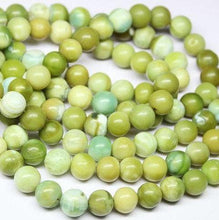 Load image into Gallery viewer, Natural Green Opal Smooth Round Beads 6mm 14inches - Jalvi &amp; Co.