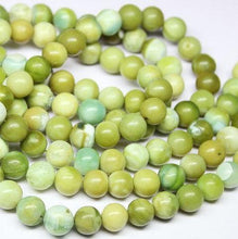 Load image into Gallery viewer, Natural Green Opal Smooth Round Beads 6mm 14inches - Jalvi &amp; Co.