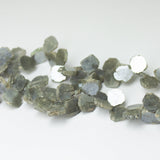 Natural Grey Silverite Smooth Slice Beads 9mm 10mm 16inches