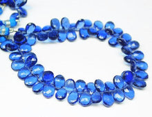 Load image into Gallery viewer, Natural Iolite Blue Quartz Faceted Pear Drops Beads 10mm 8.5inches - Jalvi &amp; Co.
