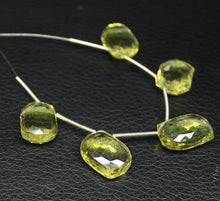 Load image into Gallery viewer, Natural Lemon Quartz Faceted Drop Briolette Gemstone Loose Beads 5pcs 22mm 18mm - Jalvi &amp; Co.