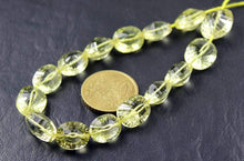 Load image into Gallery viewer, Natural Lemon Quartz Faceted Oval Craft Loose Gemstone Strand Beads 9&quot; 17mm 13mm - Jalvi &amp; Co.