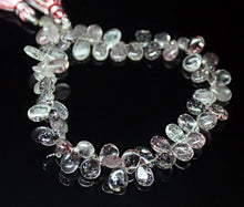 Load image into Gallery viewer, Natural Lepidocrocite Quartz Smooth Pear Drop Briolette Beads 8&quot; 8mm 9mm - Jalvi &amp; Co.