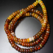 Load image into Gallery viewer, Natural Multi Color Ethiopian Opal Faceted Rondelle Beads 4.5mm 5mm 16inches - Jalvi &amp; Co.