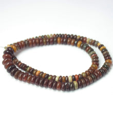 Load image into Gallery viewer, Natural Multi Color Ethiopian Opal Smooth Rondelle Beads 5.5mm 8.5mm 16inches - Jalvi &amp; Co.