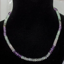 Load image into Gallery viewer, Natural Multi Color Multi Gemstone Faceted Rondelle Beads Necklace 6mm 21inches - Jalvi &amp; Co.