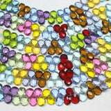 Natural Multi Color Quartz Faceted Pear Drop Beads 13mm 8inches