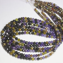Load image into Gallery viewer, Natural Multi Color Zircon Faceted Rondelle Beads 14&quot; 3.5mm 5mm - Jalvi &amp; Co.
