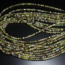Load image into Gallery viewer, Natural Multi Color Zircon Faceted Rondelle Beads 14&quot; 3mm 3.5mm - Jalvi &amp; Co.