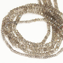 Load image into Gallery viewer, Natural Mystic Grey Quartz Faceted Rondelle Beads 4.5mm 5mm 13inches - Jalvi &amp; Co.