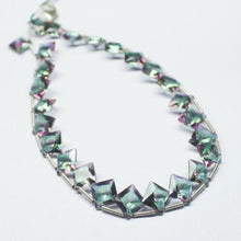 Load image into Gallery viewer, Natural Mystic Topaz Faceted Square Cut Gemstone Loose Pair Beads 7pc 8mm - Jalvi &amp; Co.